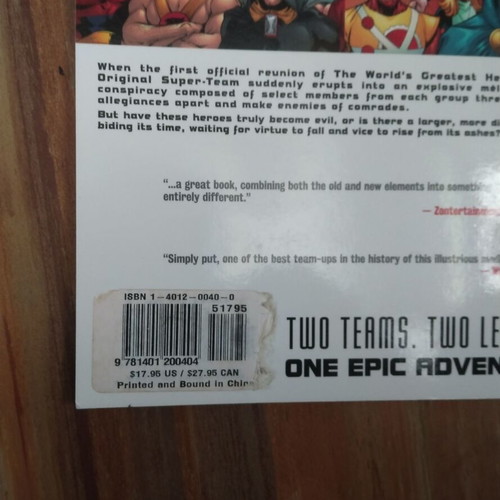 JLA/JSA Virtue and Vice graphic novel used