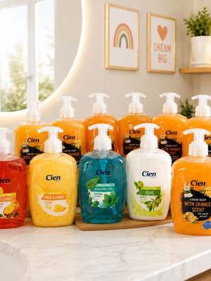 Cien liquid hand soap set, 11 x 500 ml, assorted scents