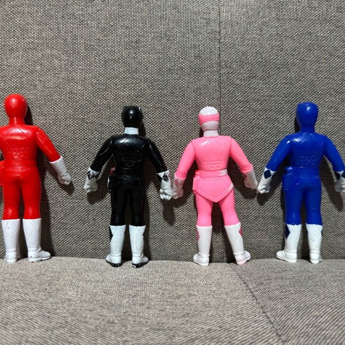 Power Rangers Zyurangers set of 4 Bandai 1992 used figures