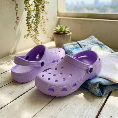 Lilac comfortable slippers, size 36-37