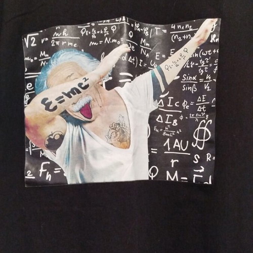 Makó T-shirt like new with humorous Einstein print unisex XL