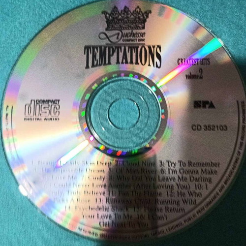 Temptations Greatest Hits Volume 2 CD like new