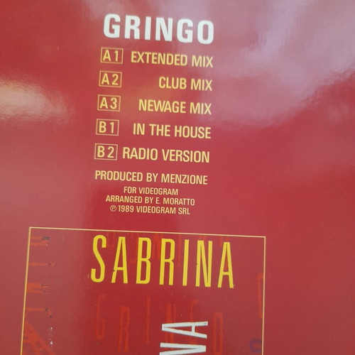 Gringo Sabrina vinyl record used, pop music