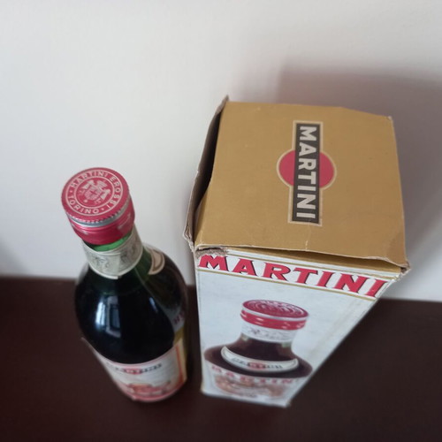 Martini Rosso vermouth like new, 1lt, 1970s, with box