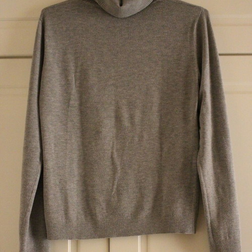 Turtleneck sweater used, gray, sizes S and M