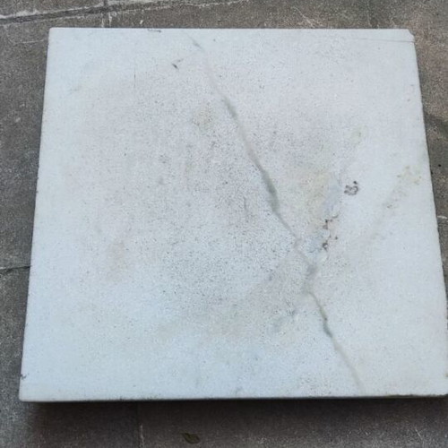 Marble table surface used, 65.5×65.5 cm