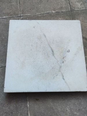 Marble table surface used, 65.5×65.5 cm