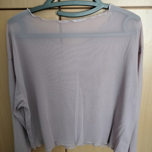 Transparent blouse used, lilac color