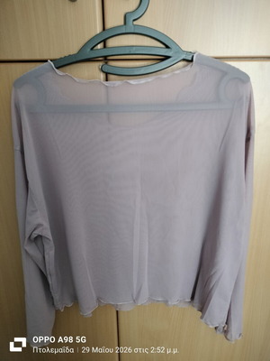Transparent blouse used, lilac color