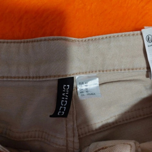 H&M high-waisted pants used, size 42, beige