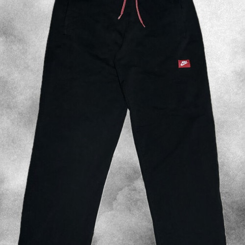 Nike Black Sweatpants with Red Detailing like new