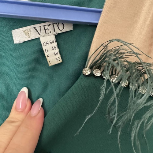 Evening dress green size XXL like new, worn once