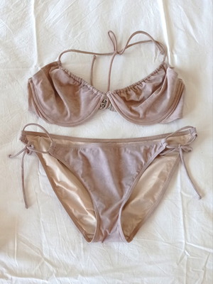 Victoria's Secret beige bikini swimsuit, size Large