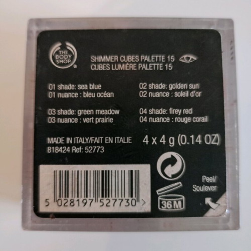 Body Shop eyeshadows used