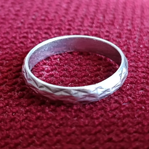 Silver 925 handmade ring, size 60