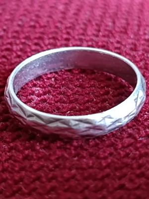 Silver 925 handmade ring, size 60