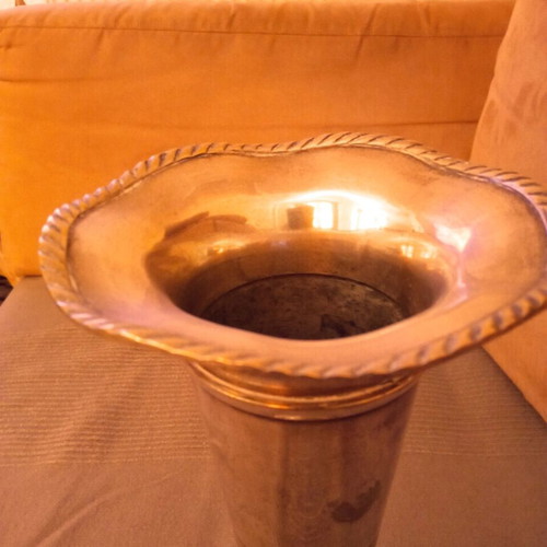 Antique decorative alpaca vase used