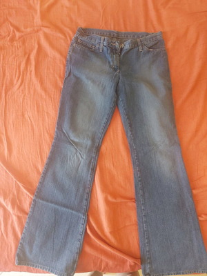 Benetton jean pants women's size 44 like new, blue