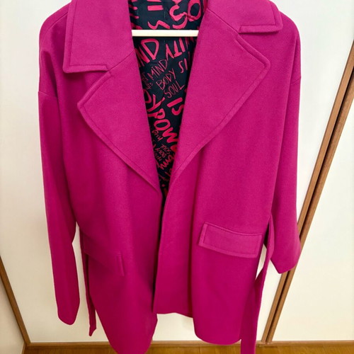 Desigual wool coat 80% new, size L/M, pink