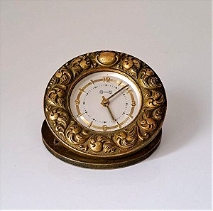 GS Κουρδιστό Επιτραπέζιο Ρολόι Bronze Vintage #01239
