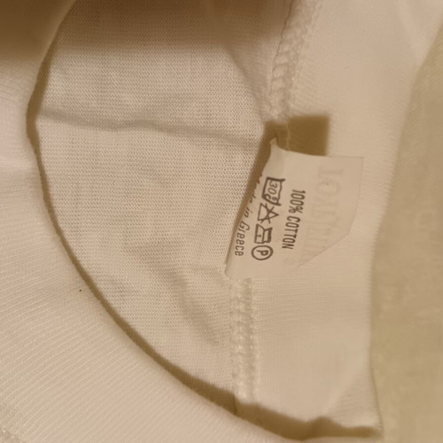 Milos souvenir t-shirt, white cotton, size M