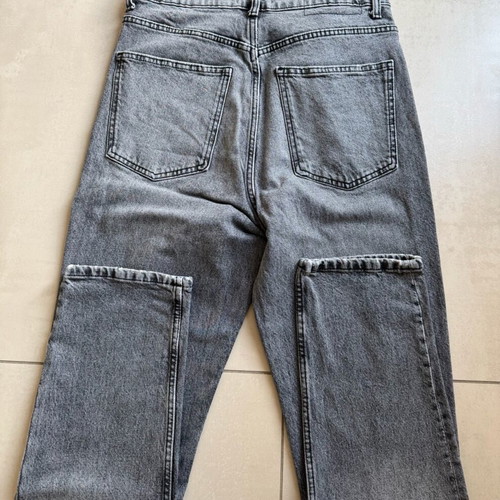 Zara ψηλόμεσο jean like new, size 40, grey, slim fit