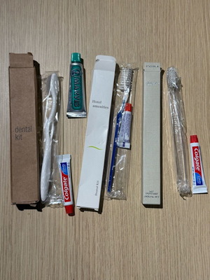 Toothbrush and toothpaste new