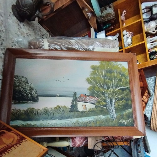 Large painting with signature used
