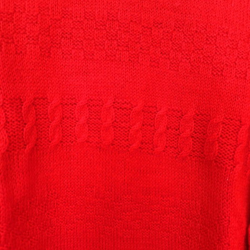 Vintage handmade sweater from Scotland new, red, size L