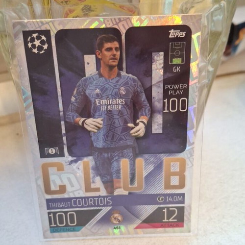 Thibaut Courtois Topps 100 Club card