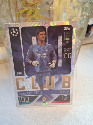 Thibaut Courtois Topps 100 Club card