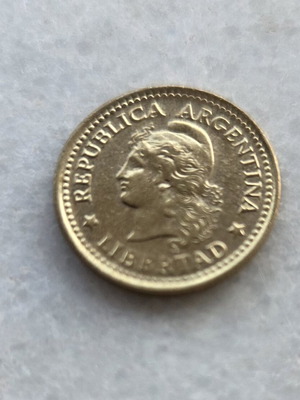 20 Centavos Argentina 1974 coin, aluminium bronze