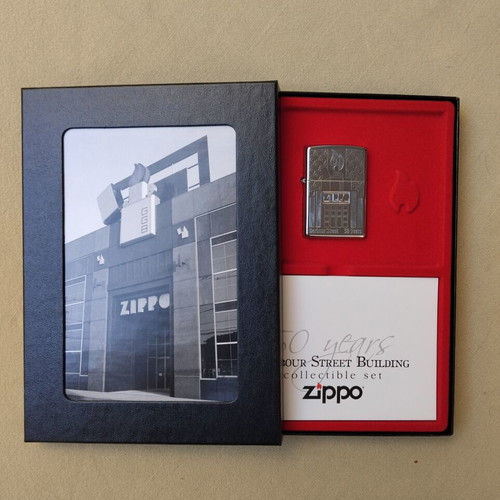 Zippo 2005 50 Years Barbour Street Building collectible lighter mint condition