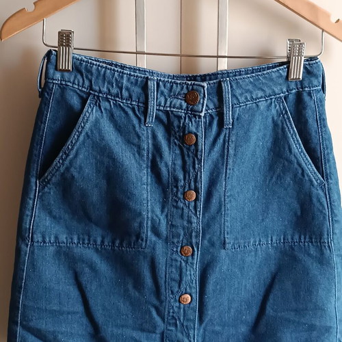 Lee denim mini skirt used, size 26, blue
