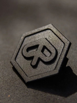 3D Printed Piaggio Badge Carbon Black for Beverly Medley MP3 new