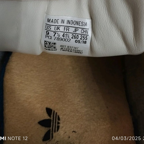 Adidas Superstar used white and grey athletic shoes size 41 and 1/3