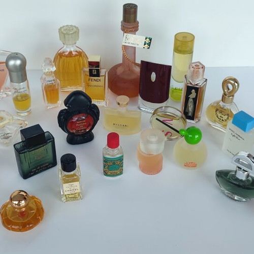 Vintage Miniature Perfume Collection used, 28 authentic bottles