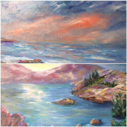 Paintings new, set of 2 pieces