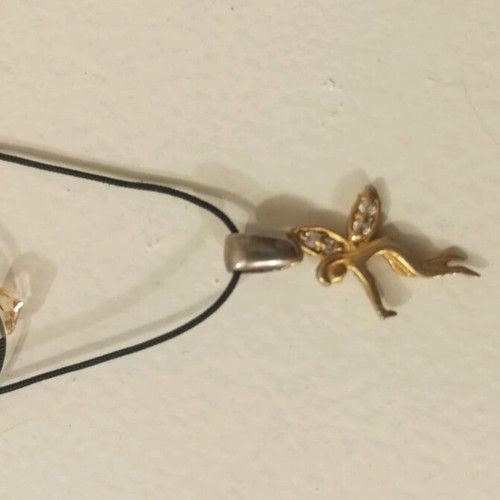 Gold-plated silver necklace new