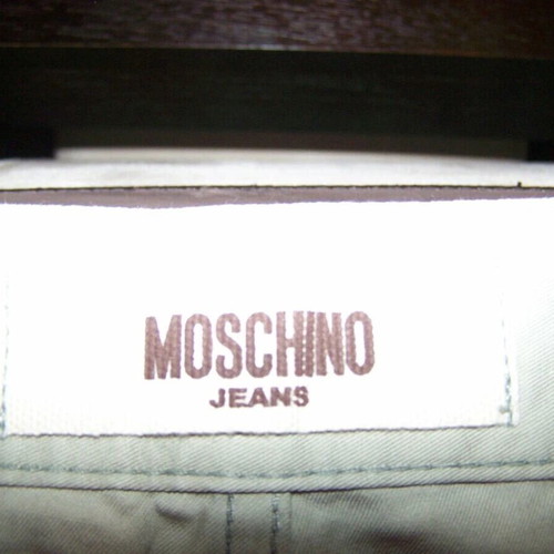 Moschino Jeans Pants with All-over Logo Print New, Size 34