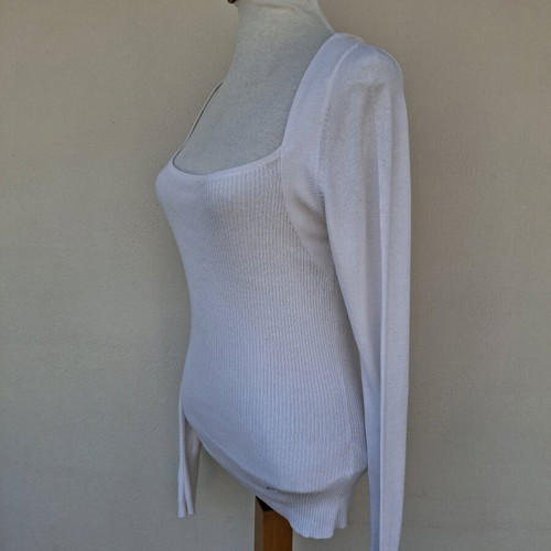 Pomodoro knitted sweater white XL like new