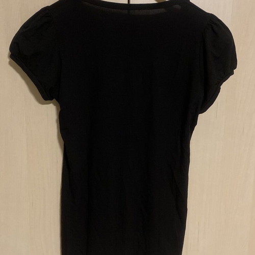 Anais blouse like new, black, decorated with butterflies and rhinestones