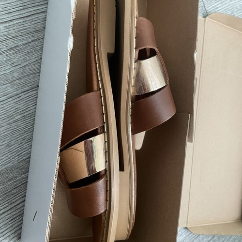 Zizel leather slippers used size 38 with soft insole and non-slip sole