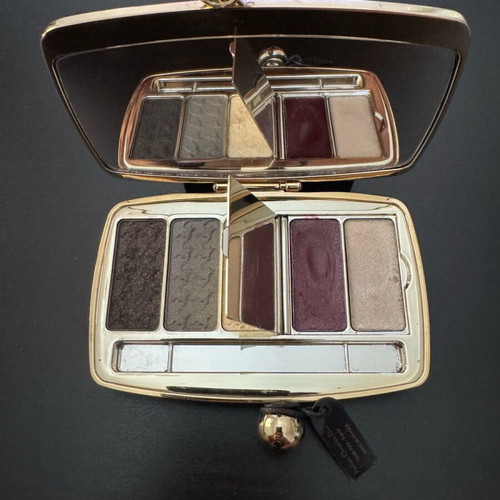 Dior collectible palette with three eyeshadows and two lip glosses lightly used