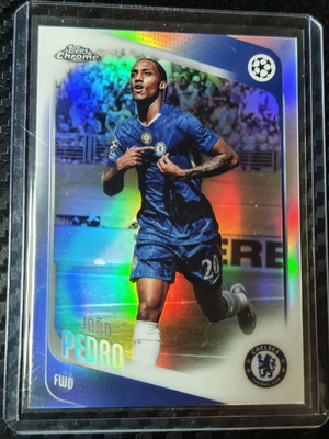 João Pedro Chelsea FC 2025-26 Topps Chrome UEFA Refractor card #184
