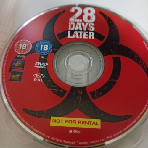 28 Days Later DVD with English subtitles