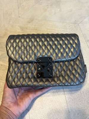 Elena Athanasiou bag new, grey, vegan leather with extra strap