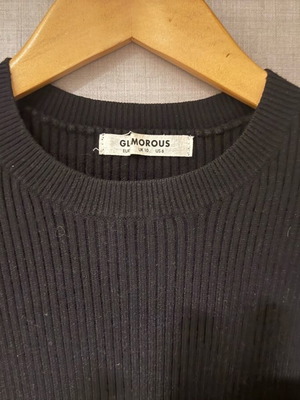 Glamorous knitted blouse black like new size M