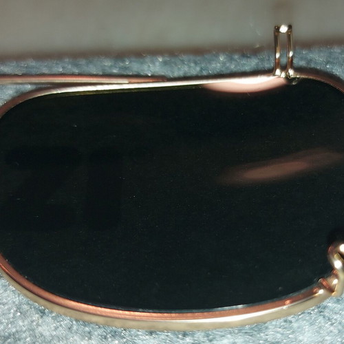 Clip On Sunglasses like new, gold color, no name