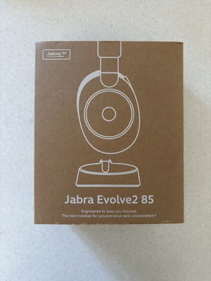 Jabra Evolve2 85 VOIP Headset Link380c MS Stereo Black καινούργιο ασύρματο